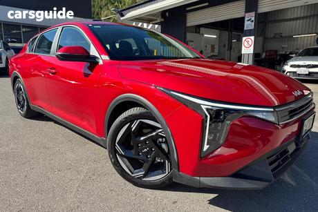 Red 2025 Kia K4 Sedan Sport+