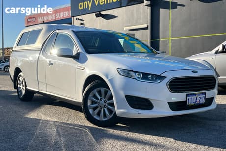 White 2016 Ford Falcon Ute Ute Tray FG X UTE SUPER CAB 2DR SPTS AUTO 6SP, 1050KG 4.0I (FLR)