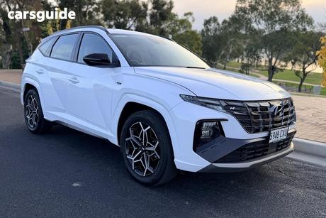 White 2023 Hyundai Tucson Wagon Elite N Line (Fwd)