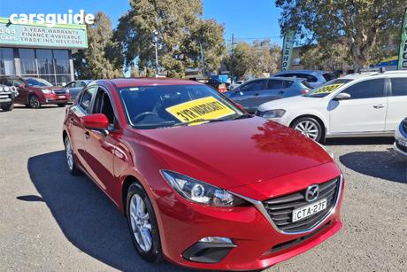 Red 2014 Mazda 3 Hatchback Maxx