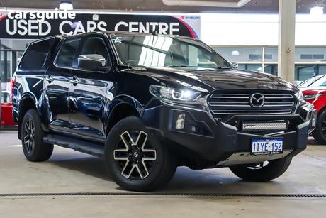 Black 2022 Mazda BT-50 Dual Cab Pick-up Gt (4X4)