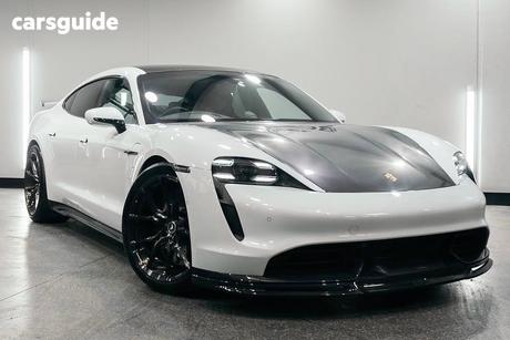 White 2020 Porsche Taycan Coupe Turbo S