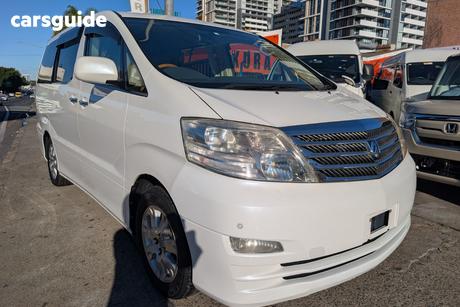 White 2008 Toyota Alphard Wagon