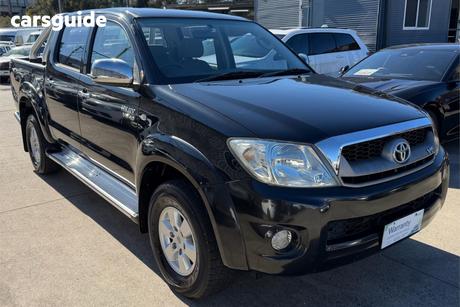 Black 2009 Toyota Hilux Dual Cab Pick-up Sr5 (4X4)