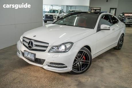 White 2013 Mercedes-Benz C250 Coupe Sport Be