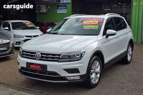 White 2017 Volkswagen Tiguan Wagon 140 Tdi Highline