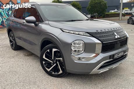 Grey 2023 Mitsubishi Outlander Wagon Exceed Tourer 7 Seat (Awd)