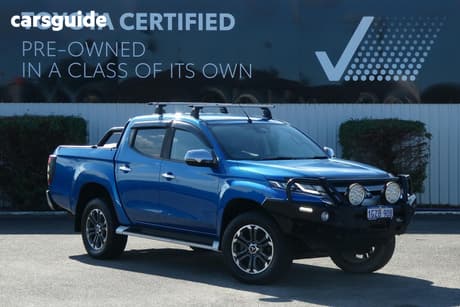 Blue 2019 Mitsubishi Triton Double Cab Pick Up Gls (4X4) Premium