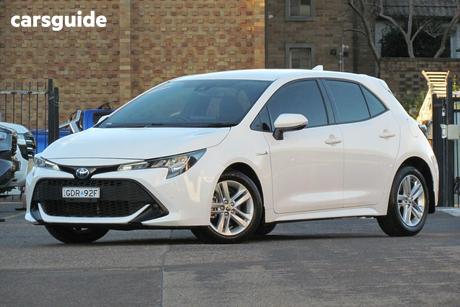 White 2022 Toyota Corolla Hatchback Ascent Sport Hybrid