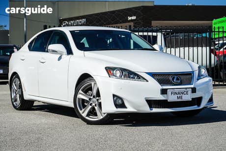 White 2012 Lexus IS250 Sedan Sports Luxury