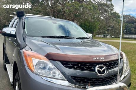 Grey 2014 Mazda BT-50 Dual Cab Utility Gt (4X4)