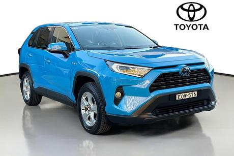 Blue 2021 Toyota RAV4 Wagon Gx (Awd) Hybrid