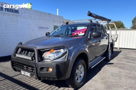 Grey 2017 Mitsubishi Triton Dual Cab Utility Glx Plus (4X4)