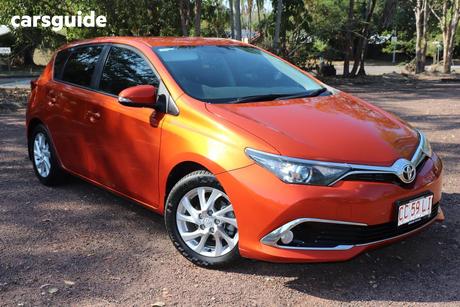 Red 2016 Toyota Corolla Hatchback Ascent Sport
