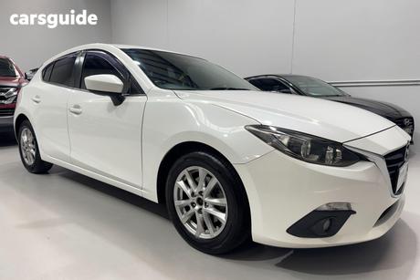 White 2015 Mazda 3 Hatchback Maxx