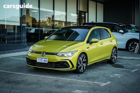 Yellow 2022 Volkswagen Golf Hatchback 110Tsi R-Line