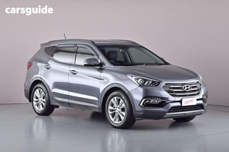 Grey 2016 Hyundai Santa FE Wagon Elite Crdi (4X4)