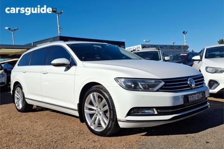 White 2016 Volkswagen Passat Wagon 140 Tdi Highline