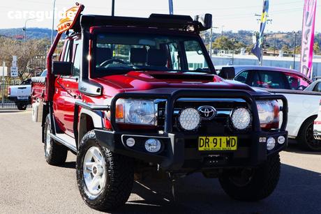 Red 2021 Toyota Landcruiser Double Cab Chassis Gxl