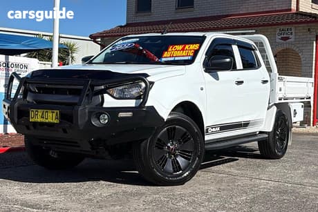 White 2022 Isuzu D-MAX Crew Cab Chassis Sx (4X4)