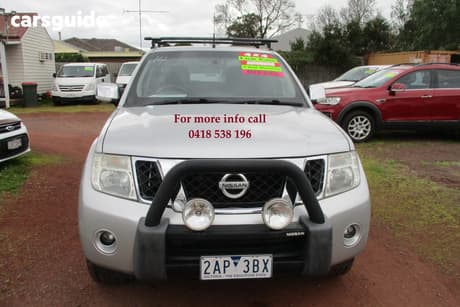 Silver 2013 Nissan Navara Dual Cab Pick-up St-X Blackline Edition (4X4)