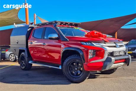 Red 2019 Mitsubishi Triton Double Cab Pick Up Gls (4X4) Premium