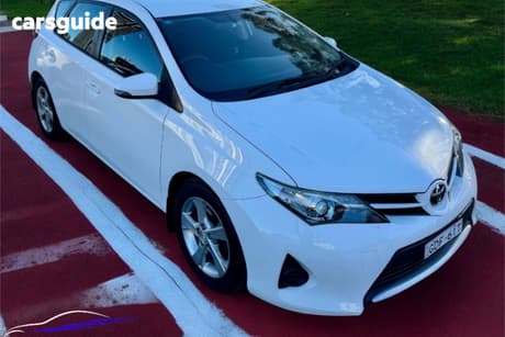 White 2012 Toyota Corolla Hatchback Ascent