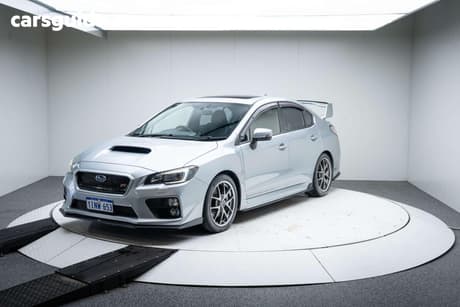 Silver 2014 Subaru WRX Sedan Sti Premium