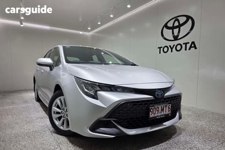 Silver 2025 Toyota Corolla Hatchback Ascent Sport Hybrid