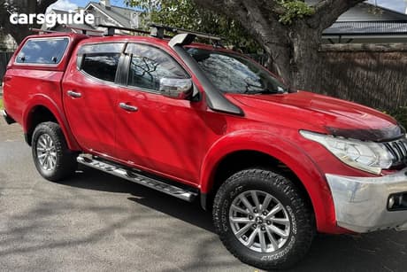 Red 2016 Mitsubishi Triton Dual Cab Utility Gls (4X4)