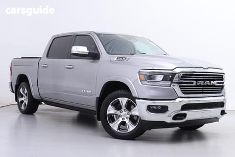 Silver 2022 RAM 1500 Crew Cab Utility Laramie Rambox (Hybrid)