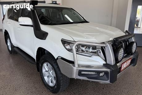White 2021 Toyota Landcruiser Prado Wagon Gxl Flat Tailgate