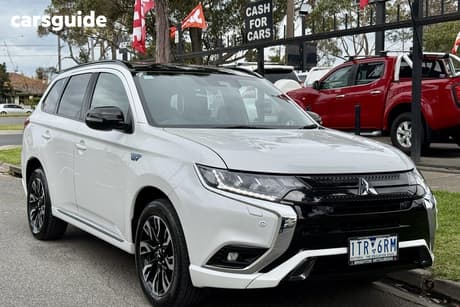 White 2021 Mitsubishi Outlander Wagon Phev Gsr 5 Seat (Awd)