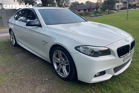 White 2014 BMW 520D Sedan Luxury Line
