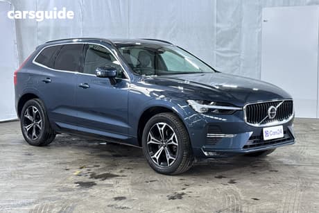Blue 2021 Volvo XC60 Wagon B5 Momentum Mhev