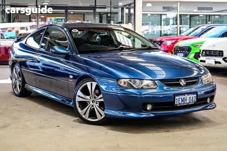 Blue 2002 Holden Monaro Coupe Cv8