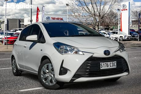 White 2019 Toyota Yaris Hatchback Ascent
