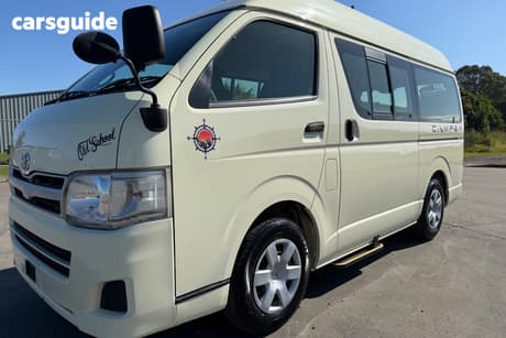 Cream 2012 Toyota HiAce Camper Van Camping