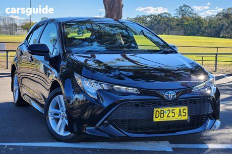 Black 2021 Toyota Corolla Hatchback Ascent Sport Hybrid