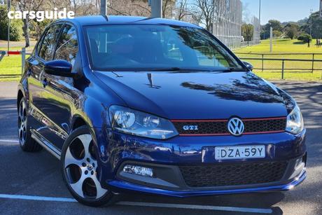 Blue 2014 Volkswagen Polo Hatchback Gti