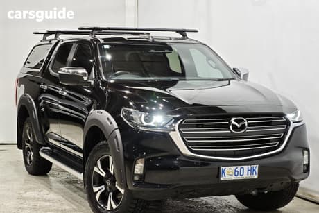 Black 2022 Mazda BT-50 Dual Cab Pick-up Gt (4X4)