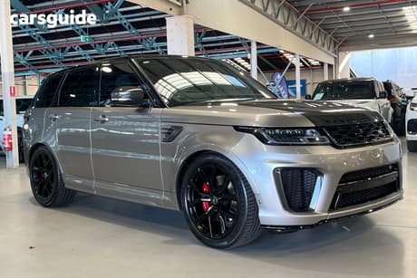 Grey 2021 Land Rover Range Rover Sport Wagon V8 S/C Svr (423Kw)