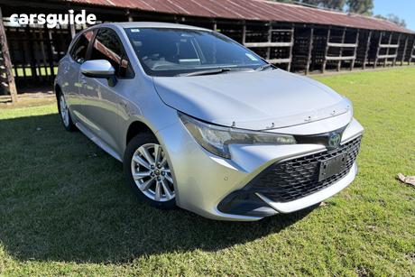 Silver 2023 Toyota Corolla Hatchback Ascent Sport
