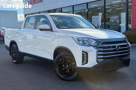 White 2024 Ssangyong Musso Crew Cab Pickup Ultimate Lux