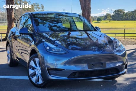 Grey 2023 Tesla Model Y Wagon Rear-Wheel Drive