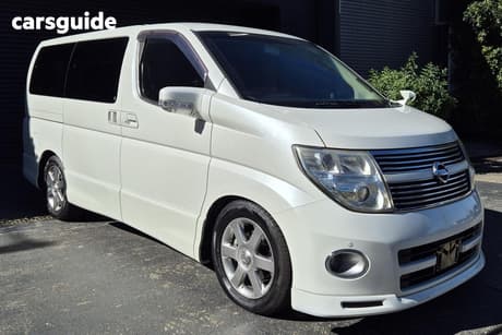 White 2008 Nissan Elgrand OtherCar HIGHWAY STAR