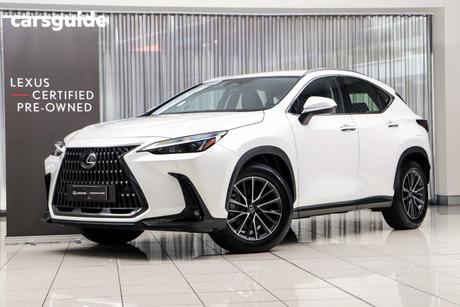 White 2025 Lexus NX350H Wagon Luxury Hybrid Awd