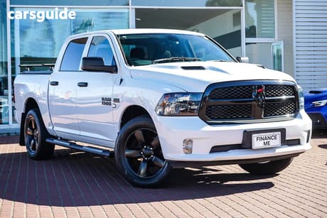 White 2023 RAM 1500 Crew Cab Utility Express