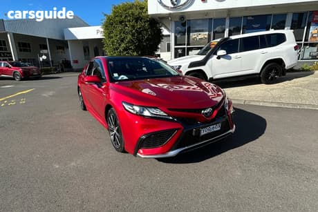 Red 2023 Toyota Camry Sedan Sl Hybrid