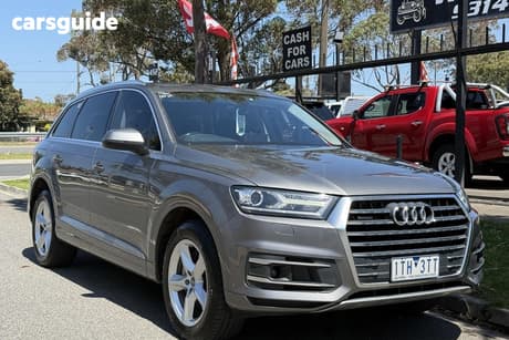 Grey 2017 Audi Q7 Wagon 3.0 Tdi Quattro